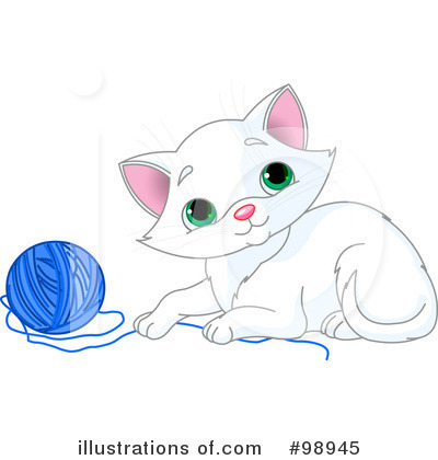 Royalty-Free (RF) Kitten Clipart Illustration by Pushkin - Stock Sample #98945