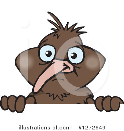 Royalty-Free (RF) Kiwi Bird Clipart Illustration by Dennis Holmes Designs - Stock Sample #1272649