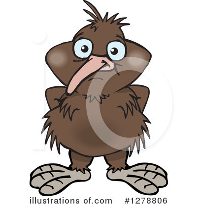 Kiwi Bird Clipart #1278806 by Dennis Holmes Designs