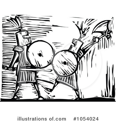 Royalty-Free (RF) Knight Clipart Illustration by xunantunich - Stock Sample #1054024