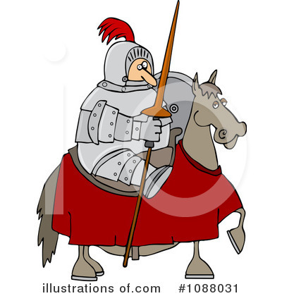 Royalty-Free (RF) Knight Clipart Illustration by djart - Stock Sample #1088031