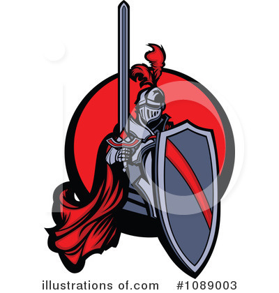 Royalty-Free (RF) Knight Clipart Illustration by Chromaco - Stock Sample #1089003