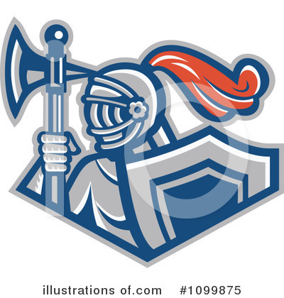 Royalty-Free (RF) Knight Clipart Illustration by patrimonio - Stock Sample #1099875