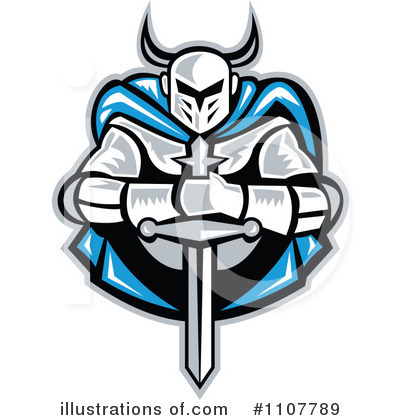 Royalty-Free (RF) Knight Clipart Illustration by patrimonio - Stock Sample #1107789
