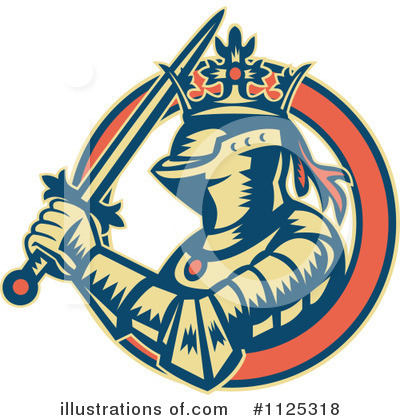 Royalty-Free (RF) Knight Clipart Illustration by patrimonio - Stock Sample #1125318