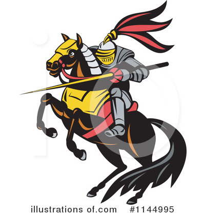Royalty-Free (RF) Knight Clipart Illustration by patrimonio - Stock Sample #1144995