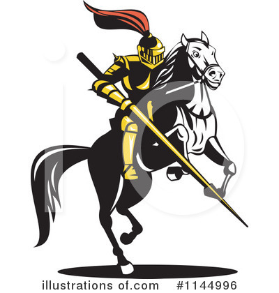 Royalty-Free (RF) Knight Clipart Illustration by patrimonio - Stock Sample #1144996