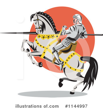 Royalty-Free (RF) Knight Clipart Illustration by patrimonio - Stock Sample #1144997