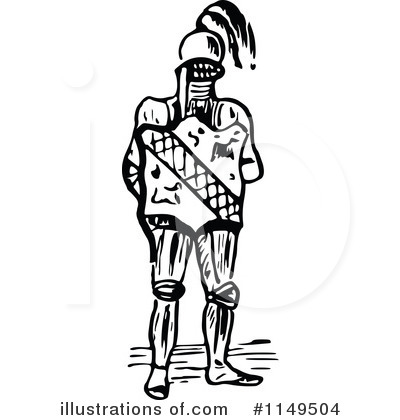 Royalty-Free (RF) Knight Clipart Illustration by Prawny Vintage - Stock Sample #1149504