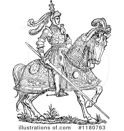 Royalty-Free (RF) Knight Clipart Illustration by Prawny Vintage - Stock Sample #1180763