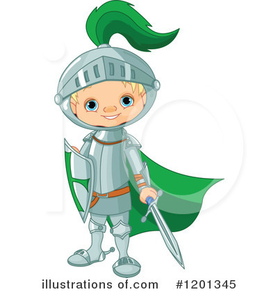 Royalty-Free (RF) Knight Clipart Illustration by Pushkin - Stock Sample #1201345