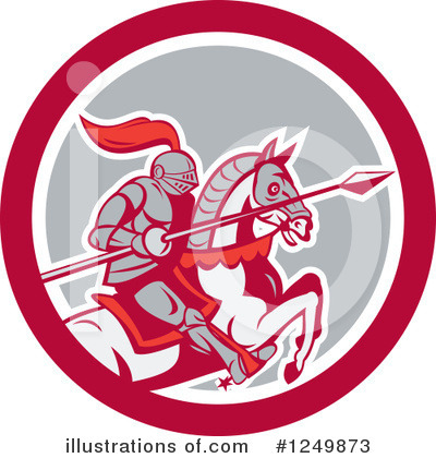 Royalty-Free (RF) Knight Clipart Illustration by patrimonio - Stock Sample #1249873