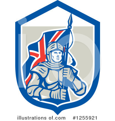 Royalty-Free (RF) Knight Clipart Illustration by patrimonio - Stock Sample #1255921