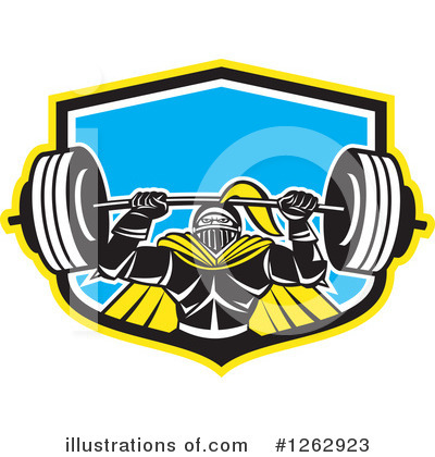 Weightlifting Clipart #1262923 by patrimonio