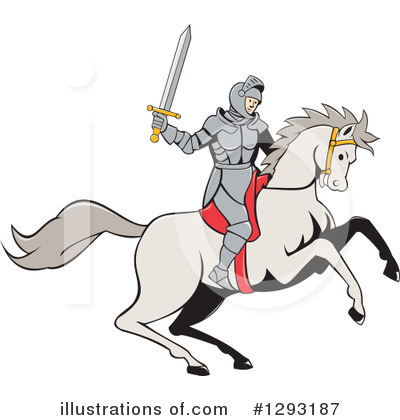Royalty-Free (RF) Knight Clipart Illustration by patrimonio - Stock Sample #1293187
