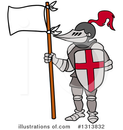Royalty-Free (RF) Knight Clipart Illustration by LaffToon - Stock Sample #1313832