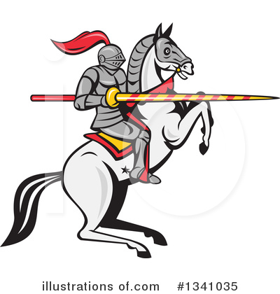 Royalty-Free (RF) Knight Clipart Illustration by patrimonio - Stock Sample #1341035
