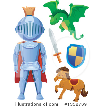 Royalty-Free (RF) Knight Clipart Illustration by BNP Design Studio - Stock Sample #1352769