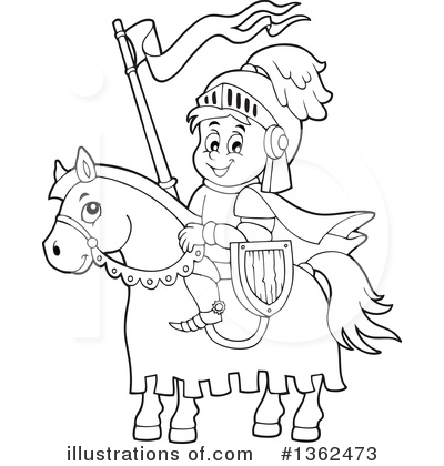 Royalty-Free (RF) Knight Clipart Illustration by visekart - Stock Sample #1362473