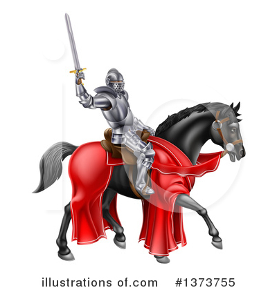 Royalty-Free (RF) Knight Clipart Illustration by AtStockIllustration - Stock Sample #1373755