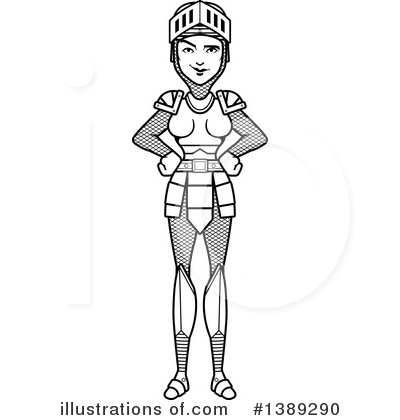Female Knight Clipart #1389290 by Cory Thoman