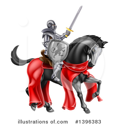 Royalty-Free (RF) Knight Clipart Illustration by AtStockIllustration - Stock Sample #1396383