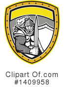 Knight Clipart #1409958 by patrimonio