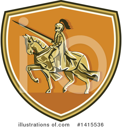 Royalty-Free (RF) Knight Clipart Illustration by patrimonio - Stock Sample #1415536