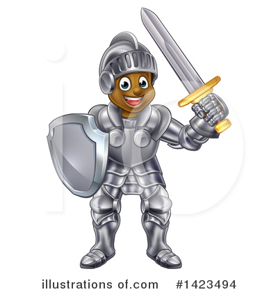 Royalty-Free (RF) Knight Clipart Illustration by AtStockIllustration - Stock Sample #1423494