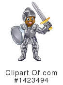 Knight Clipart #1423494 by AtStockIllustration