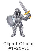 Knight Clipart #1423495 by AtStockIllustration