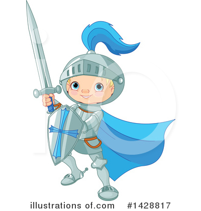 Royalty-Free (RF) Knight Clipart Illustration by Pushkin - Stock Sample #1428817