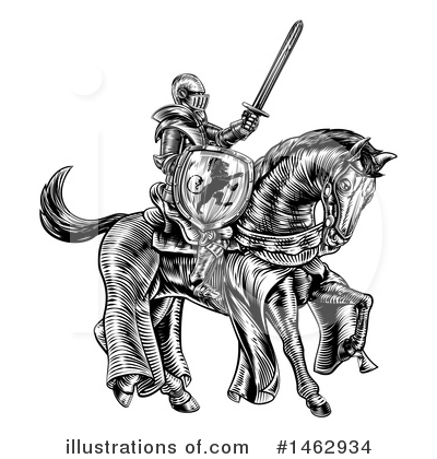 Royalty-Free (RF) Knight Clipart Illustration by AtStockIllustration - Stock Sample #1462934