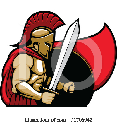 Spartan Clipart #1706942 by Vector Tradition SM