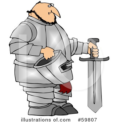Royalty-Free (RF) Knight Clipart Illustration by djart - Stock Sample #59807