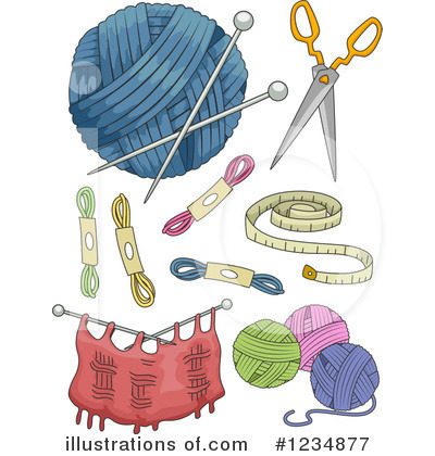 Royalty-Free (RF) Knitting Clipart Illustration by BNP Design Studio - Stock Sample #1234877