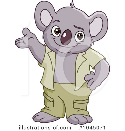 Royalty-Free (RF) Koala Clipart Illustration by yayayoyo - Stock Sample #1045071