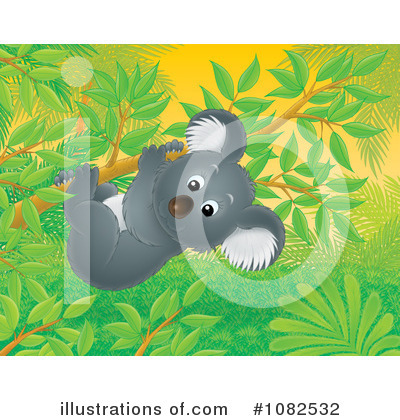 Royalty-Free (RF) Koala Clipart Illustration by Alex Bannykh - Stock Sample #1082532