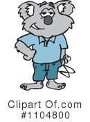 Koala Clipart #1104800 by Dennis Holmes Designs
