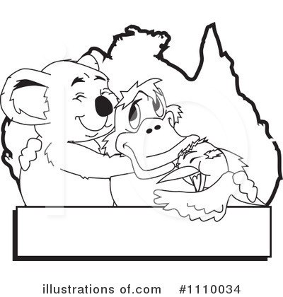 Royalty-Free (RF) Koala Clipart Illustration by Dennis Holmes Designs - Stock Sample #1110034