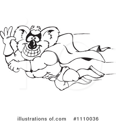 Royalty-Free (RF) Koala Clipart Illustration by Dennis Holmes Designs - Stock Sample #1110036