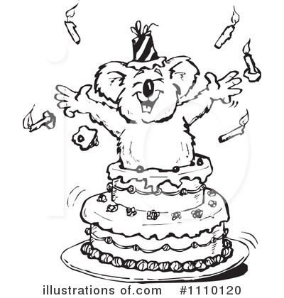 Royalty-Free (RF) Koala Clipart Illustration by Dennis Holmes Designs - Stock Sample #1110120