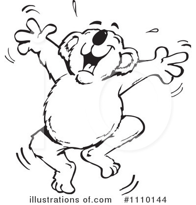 Royalty-Free (RF) Koala Clipart Illustration by Dennis Holmes Designs - Stock Sample #1110144