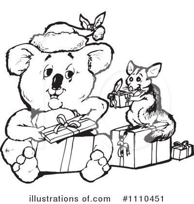 Royalty-Free (RF) Koala Clipart Illustration by Dennis Holmes Designs - Stock Sample #1110451