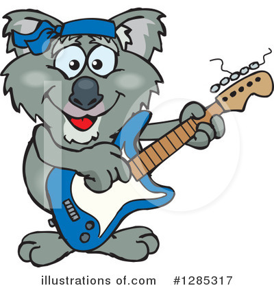 Royalty-Free (RF) Koala Clipart Illustration by Dennis Holmes Designs - Stock Sample #1285317