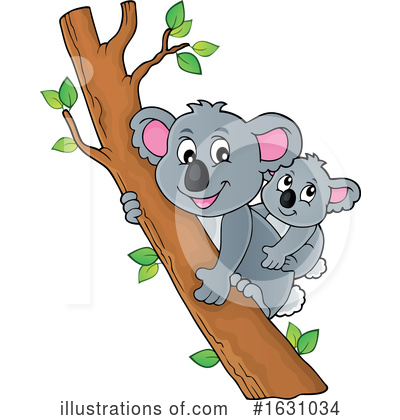 Royalty-Free (RF) Koala Clipart Illustration by visekart - Stock Sample #1631034