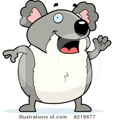 Royalty-Free (RF) Koala Clipart Illustration by Cory Thoman - Stock Sample #218677