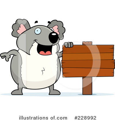 Royalty-Free (RF) Koala Clipart Illustration by Cory Thoman - Stock Sample #228992