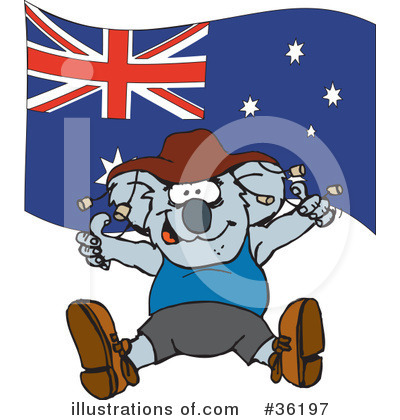 Royalty-Free (RF) Koala Clipart Illustration by Dennis Holmes Designs - Stock Sample #36197