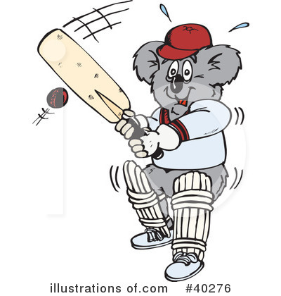 Cricket Bat Clipart #40276 by Dennis Holmes Designs